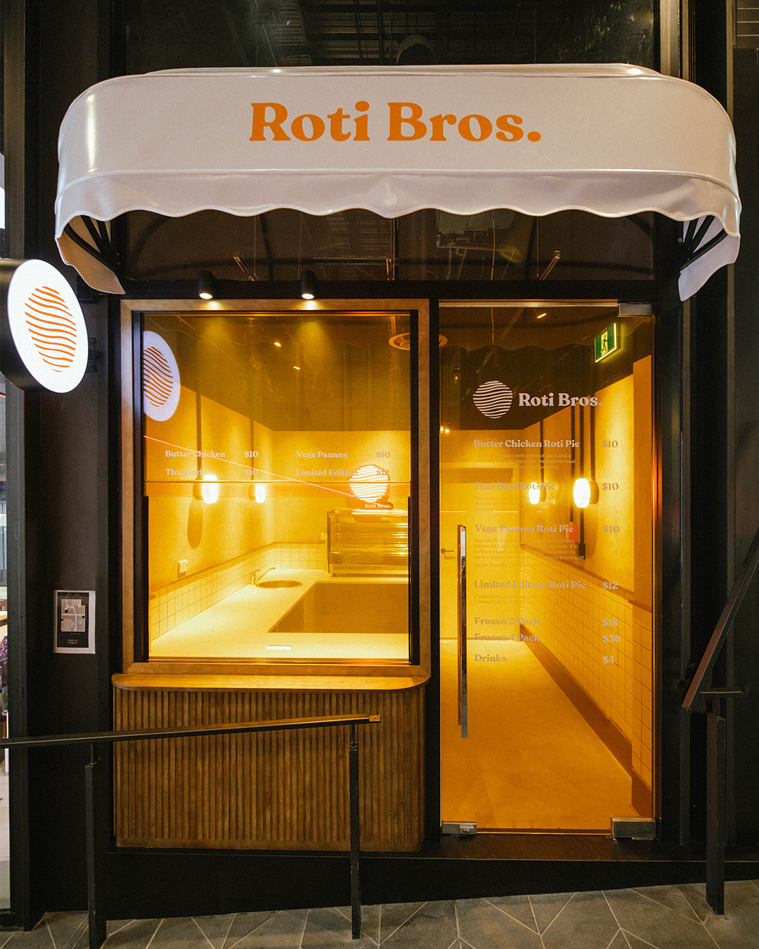 Roti Bros Pie Window at Commercial Bay in Auckland CBD.