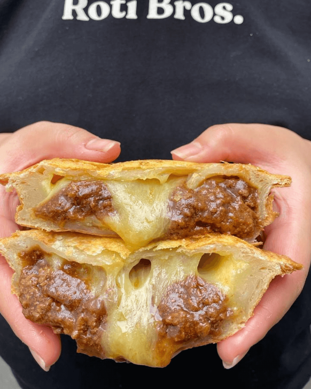 Chicken Roti Pie Roti Bros | Pies made with a flaky roti pastry.
